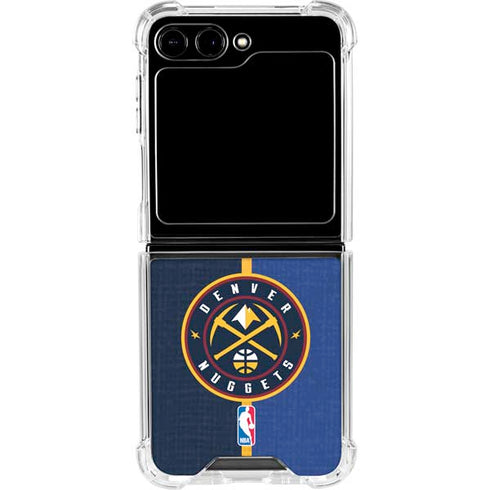 NBA Denver Nuggets Canvas Galaxy Z Flip6 Clear Case